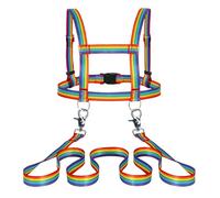 Giocattolo a Forma di Redini per Cavalli, Giocattolo Equestre per Bambini, Imbracatura di Sicurezza per Bambini, Misura Regolabile, Adatta al Gioco e Favorisce le Capacità Motorie (colore)