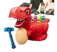 Giocattolo a martellare per bambini, giocattolo educativo interattivo con dinosauri con suono e luce, giocattolo per lo sviluppo precoce con dinosauro, gioco di abilità motorie