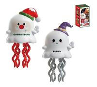 Giocattolo A Molla con Polpo Danzante, Giocattolo Creativo Scorrevole, 2 Pezzi Giocattoli Creativi A Molla Natalizi Giocattoli Interattivi con Fantasma Danzante E Strisciante per Halloween Style D