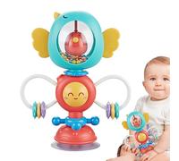 Giocattolo a per seggiolone - 12 cm grande set da gioco spin, trotola di movimento colore, ancora da tavolo, palcoscenico tattile, funzione di rotazione visiva, modulo di alimentazione sicuro