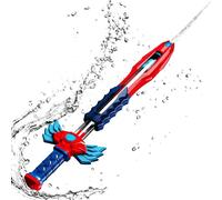 Giocattolo a spruzzo ad acqua, estraibile, ad alta pressione, giocattolo a 5 fori, per esterni, feste in spiaggia, bambini in giardino, durante il bagno in piscina