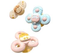 Giocattolo a ventosa,3 pezzi,Spinner Bambini per Divertimento Sensoriale,Neonati Giochi da Bagno per Bambini,per Auto Finestra Bagno per Bambini Da 1 a 6 Anni 2