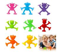 Giocattolo a ventosa per bambini, 8 pezzi per vasche da bagno, giocattoli montessori dai 3 anni, giocattolo da viaggio sensoriale, giocattolo in silicone per 3 4 5 6 7 8 anni bambini ragazzi ragazze