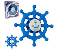 Giocattolo a ventosa per vasca da bagno, giocattolo interattivo per bambini da bagno e seggiolone, giocattolo per bambini di 1 anno, regalo di compleanno, volante interattivo per nave, per auto