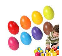 Giocattolo abbinato all', giocattolo sensoriale di uova - Set di uova educativo di 8 - Abbinamento dei giocattoli per il puzzle di riconoscimento del colore del colore per l'apprendimento precoce sens