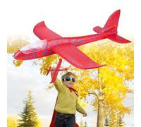 Giocattolo Aereo Aliante Notturno con Luci Brillanti in Materiale EPP per Il Divertimento di Bambini e Adolescenti nel Cielo (Rosso)