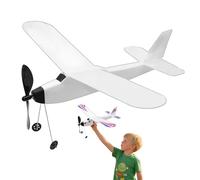 Giocattolo aeroplano -motore di gomma ragazze aeroplani ragazze, kit pilota in legno per prepararsi a mano, giocattoli aeronautica a punta Wurfflugs, scienze fisiche, scienze fisiche
