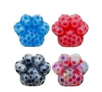 Giocattolo agitato che schiocca brufoli artigli gatto 4 pezzi | Giocattolo scoppiettante silicone teschio | Divertenti giocattoli spremere stress Poppers Spot | Zit Poppers Toys Simulatore antistress