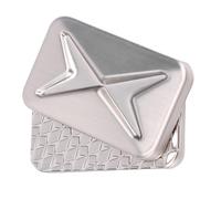 Giocattolo Agitatore con Cursore Magnetico, Antistress con Custodia, Fantastici Gadget da Ufficio per Rilassanti, Meditazioni, Viaggi, Regali di Lavoro (Silver)