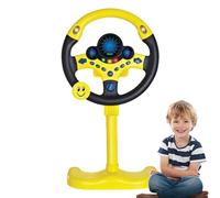 Giocattolo al volante - Controller di guida portatile, giocattolo di educazione alla guida | Sviluppare un giocattolo sterzo simulato verticale a motore con luce, fingendo di guidare giocattoli audio