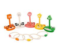 Giocattolo all'aperto del gioco del giardino del lancio dell'anello del cerchio di legno per i bambini e gli adulti