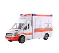 Giocattolo Ambulanza - ABS 11,42x5,51x3,94 Pollici | Set Da Per Auto Di Salvataggio Con E Suoni Per Veicoli Di Emergenza Alimentati A Frizione | Per Bambini Educativo Di Ruolo F