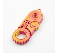 Giocattolo antistress 3D stampato tre in uno da portare sempre con sé, con ingranaggi rotanti e ciondolo da appendere, per bambini e adulti, giocattolo manuale anti-ansia