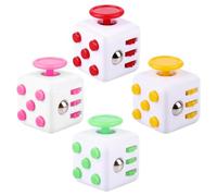 Giocattolo antistress a forma di cubo, 4 pezzi, con funzione a 6 lati, per bambini e adulti