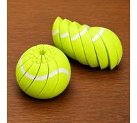 Giocattolo antistress a forma di palla da baseball, antistress da scrivania stampato in 3D da ruotare e girare, palla antistress portatile per alleviare l'ansia, puzzle sensoriale