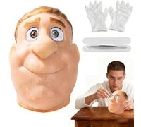 Giocattolo antistress per adulti, espressione realistica dei punti neri, simulatore facciale Fidget per alleviare lo stress e l'ansia, espressione dell'acne in silicone (Brown)