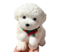Giocattolo antistress per cani, morbido Taba Squishy, giocattolo antistress per bambini e adulti, ideale per feste, relax, regali di compleanno (bianco)