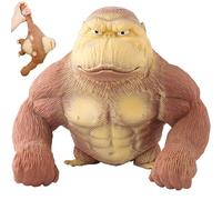 Giocattolo antistress, statuetta Gorilla per alleviare lo stress, in lattice Scimmia Gorilla Toys, scimmia antistress per adulti, giocattolo elastico (piccolo)