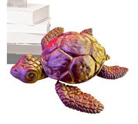 Giocattolo Antistress Tartaruga, Scultura Antistress Realistica Tartaruga Snodabile Stampata in 3D, Figura Animale Compatta, Decorazione Casa Interattiva per Ragazzi Ragazze Adolescenti Uomini Donne
