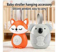 Giocattolo appeso al passeggino, macchina musicale per storie per bambini, soother portatile per bambini, a forma di gufo, luce notturna melodia chiaro di luna gufo,volpe,koalaAnimale,FumettoABS