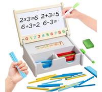 Giocattolo aritmetico, gioco in legno, giocattoli educativi matematici del primo e del secondo - per lo sviluppo e l'illuminazione, durante le attività di compleanno, Natale, in prescolare