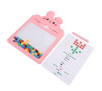 Giocattolo Artistico con Perline Magnetiche Doodle di Coniglio per Bambini con Design Accattivante e Sviluppo di abilità Pratiche, Tavolo da Disegno in Plastica 20x28,5 Cm, 1 Penna e 7 Carte