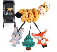 Giocattolo attività per culla - Giocattolo ad alto contrasto per passeggino con musica - Rotazione interattiva, accessori leggeri per bambini, emozionante gioco tattile, educazione precoce