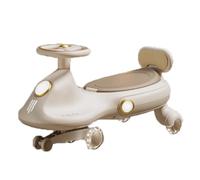 giocattolo Auto oscillante for bambini con ruote lampeggianti a LED che utilizza il movimento di rotazione e oscillazione for sterzare, adatta a bambini dai 3 anni in su. macchina a spinta(Bruin)
