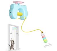 Giocattolo automatico per gatti, Gioco elettrico interattivo per gattini, Giocattolo per animali domestici di simulazione intelligente, Sensore di movimento e luci a LED, Accessorio per esercizi indoo