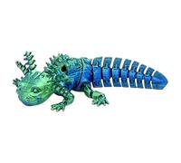 Giocattolo axolotl stampato 3D articolato meccanico Axolotl Figurina regalo (verde blu) (G)