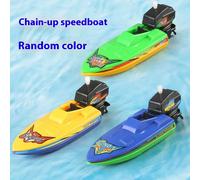 Giocattolo barca a motore con mulino a vento - Giocattolo galleggiante divertente per vasca da bagno e piscina dei bambini, barca orologio da bagno, regalo per gioco esterno per ragazzi e ragazze 1 pz