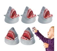 Giocattolo burattino per bambino | 5 pezzi di squali realistici burattini per bambini per dita - giocattoli per burattini interattivi con divertimento elastico per lo spettacolo teatrale, esibizione t