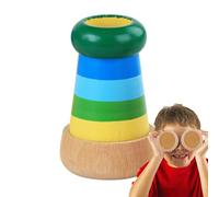 Giocattolo caleidoscopio - 18 cm giocattolo di osservazione pedagogica girevole, gioco di sviluppo, strumento di apprendimento interattivo per bambini e ragazze, esplorazione visiva creativa, regalo I