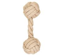 Giocattolo cane corda cotone canapa naturale da masterizzare giocattolo interattivo per cani cuccioli - manubri 24 cm