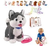 Giocattolo cane di corsa e abbaia con guinzaglio della corsa, cane da gioco che può correre, il mio cucciolo robot realistico,Cucciolo robot realistico,Cane elettronico per bambini per tutti gli