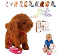 Giocattolo cane di corsa e abbaia con guinzaglio della corsa, cane da gioco che può correre, il mio cucciolo robot realistico, cucciolo di robot realistico, cane elettronico per bambini per tutti gli