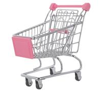 Giocattolo Carrello Della Spesa in Metallo Mini Arredamento Casa Delle Bambole