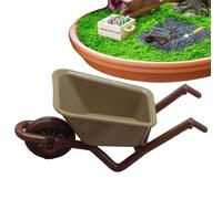 Giocattolo carriola in miniatura - Giocattolo di emulazione carriola | Mini modello di carro decorativo per micropaesaggi, set da gioco per fattorie, diorami e per mini mondi per bambini e c