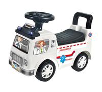 Giocattolo Cavalcabile Bambini Macchina Cavalcabile Educativa con Musica PP Stimola Coordinazione Equilibrio 1-3 Anni- Bianco