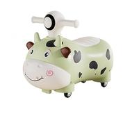 Giocattolo cavalcabile Macchina da corsa a spinta, giocattolo da corsa silenzioso for bambini, giocattolo da corsa for feste, musica, luci, vano portaoggetti sotto il sedile. tricicli(Groen)