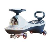 Giocattolo cavalcabile Monopattino Wiggle con ruote lampeggianti a LED e musica, antiribaltamento e sterzo flessibile, giocattolo da cavalcare tricicli(Blauw,Flashing wheel)