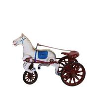 Giocattolo cavallino con biga per bambini realizzato in legno Horses