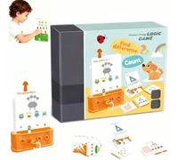 Giocattolo chiave di logica prescolare,Logic Key Educational Toy Set for Kid,Montessori Matching&Unlocking Game for Toddler 3-5,Brain Development Thinking Puzzle,per l'apprendimento prescolare-Stufe 1