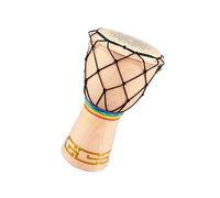 Giocattolo colorato dello strumento musicale del tamburo della mano del bambino con il modello vibrante prima infanzia ritmo di formazione educativa del tamburo a mano dei bambini