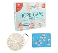 Giocattolo con corda elastica in cotone per culla per gatti, con 10 schede di istruzioni, gioco educativo tradizionale con corda per culla per gatti, per bambini e adulti, giocattolo con cordini