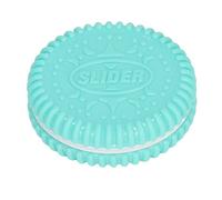 Giocattolo con Cursore Magnetico Antistress, Portatile a Forma di Biscotti a Basso Rumore, per Stress Elevato, ADHD, Autismo al Lavoro, in Plastica (Verde Menta)