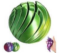 Giocattolo con palla fidget stampata in 3D, spinner con palla ipnotica Twistsphere, sfera con ingranaggi per alleviare lo stress Green Yellow