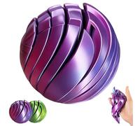 Giocattolo con palla fidget stampata in 3D, spinner con palla ipnotica Twistsphere, sfera con ingranaggi per alleviare lo stress Blue Purple