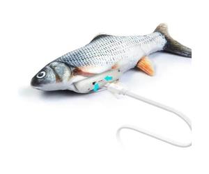 Giocattolo con pesce per gatti Magic Fish 32 cm Grigio