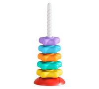 Giocattolo con stelle impilabili, Torre impilabile con stelle - Spinner della torre,Star Rainbow Ring Stacker Giocattoli per l'apprendimento precoce per il compleanno di un bambino di oltre 6 mesi